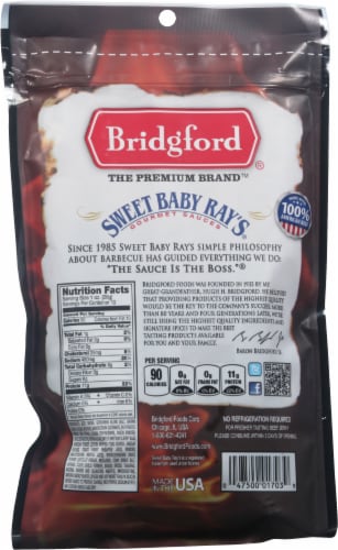 Bridgford® Sweet Baby Ray's Sweet 'N Spicy Beef Jerky Perspective: back