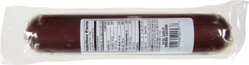 Bridgford Garlic Summer Sausage Perspective: back