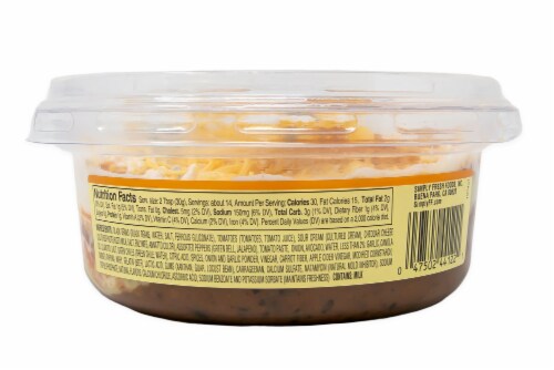 Rojo's Savory Black Bean 5 Layer Dip Perspective: back