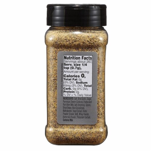 Weber Garlic Parmesan Seasoning (6.6 Ounce) Perspective: back