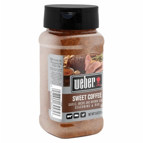 Weber Sweet Coffee Seasoning and Rub (7.6 Ounce) Perspective: back