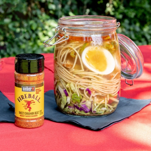 Weber Fireball Sweet Cinnamon Heat Whiskey Flavored Seasoning Perspective: back