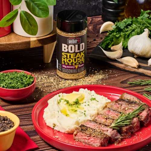 Weber BOLD Steakhouse Reserve Seasoning Blend, Steak Seasoning Perspective: back