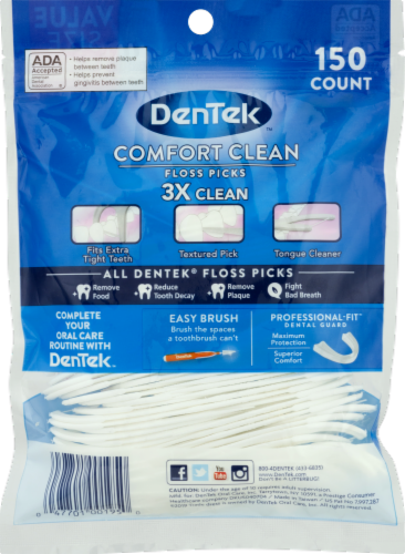 DenTek™ Comfort Clean Floss Picks Value Pack Perspective: back