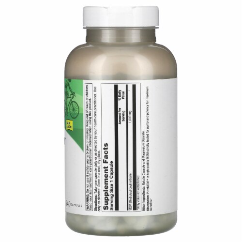 Natural Balance Pure MSM 1 000 mg - 240 Capsules Perspective: back