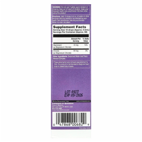 Natural Balance AlkaMax Comfortable pH Liquid Formula Unflavored - 1 fl oz (30 ml) Perspective: back
