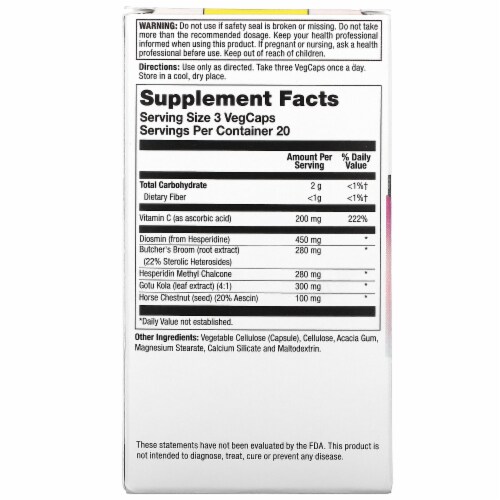 Natural Balance Great Legs Ultra Enhanced Vein Formula - 60 Veg Caps Perspective: back