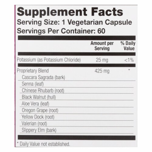 Natural Balance Colon Clenz Capsules Perspective: back