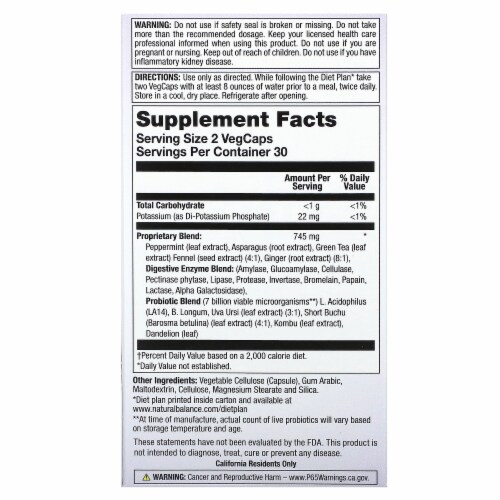 Natural Max Bloat-X™ Fluid Balance Formula Perspective: back