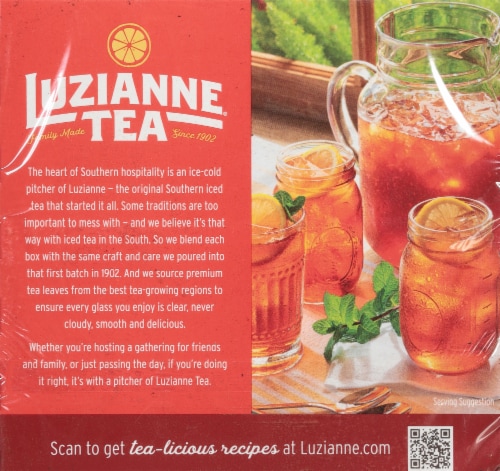 Luzianne Iced Tea Bags Perspective: back