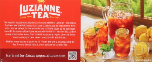 Luzianne® Sweet Tea Bags Perspective: back