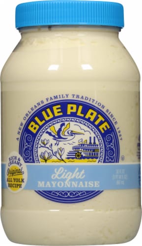 Blue Plate Light Mayonnaise 30 fl oz Perspective: back