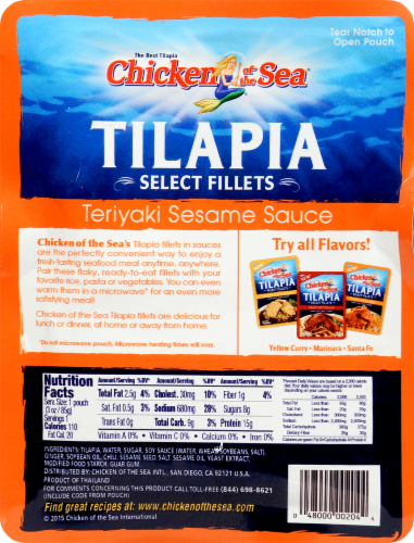 Chicken of the Sea Tilapia Select Fillets Perspective: back