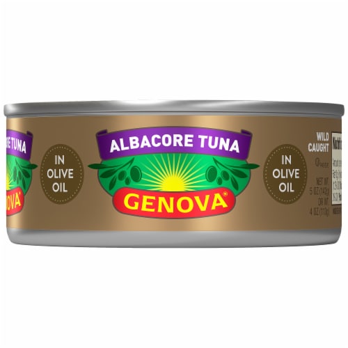Genova® Albacore Tuna in Olive Oil Perspective: back