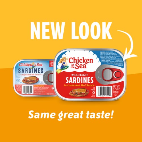 Chicken of the Sea Wild Caught Sardines in Louisiana Hot Sauce Perspective: back