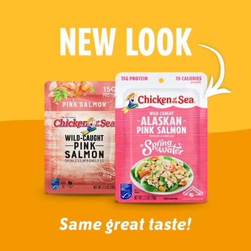 Chicken of the Sea® Skinless & Boneless Pink Salmon Pouch Perspective: back