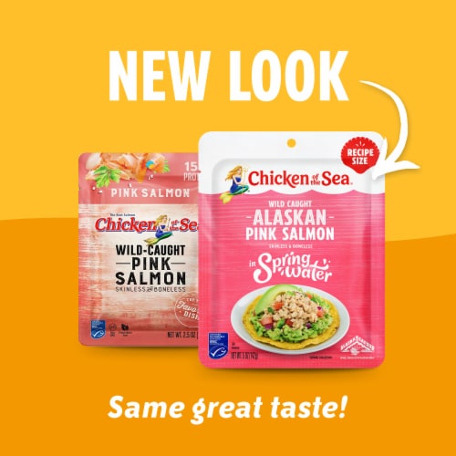 Chicken of the Sea® Skinless and Boneless Pink Salmon Perspective: back