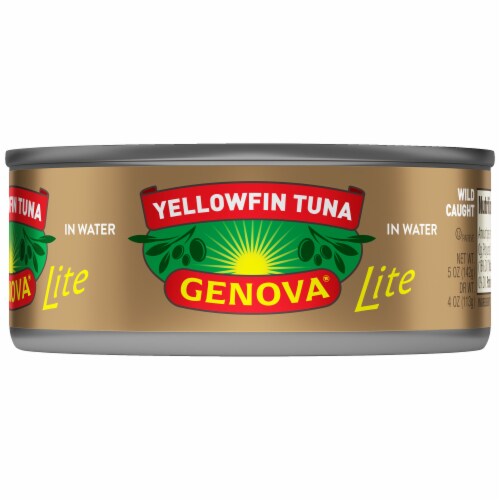 Genova® Yellowfin Tuna in Water with Sea Salt Perspective: back