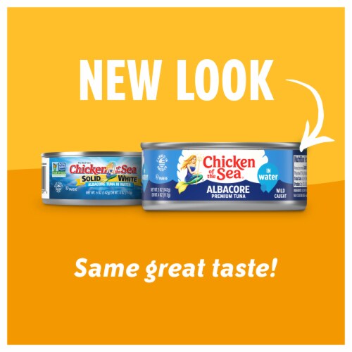 Chicken of the Sea Premium Solid White Tuna in Water Perspective: back