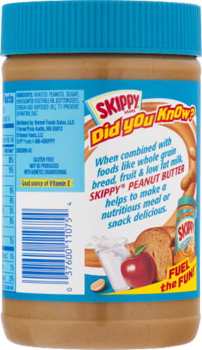 Skippy Creamy Peanut Butter Perspective: back