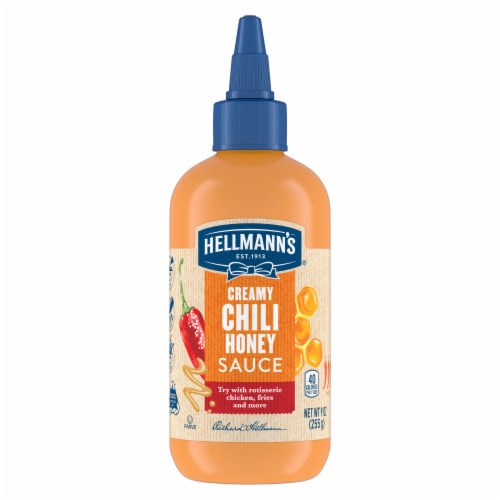 Hellmann's Dairy-Free Creamy Chili Honey Sauce Dip & Dressing Perspective: back