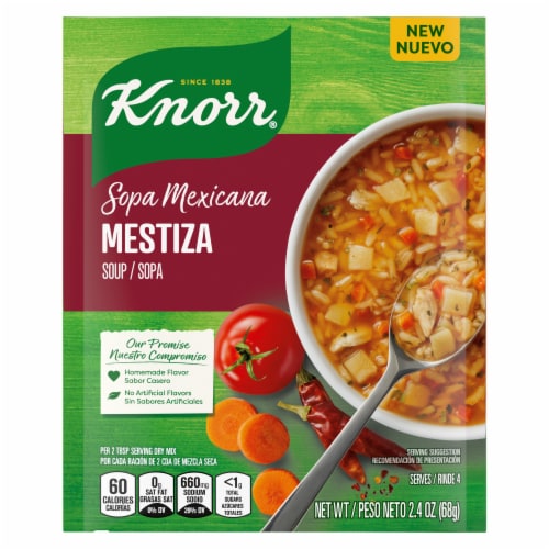 Knorr Mestiza Sopa Mexicana/Mexican Soup Mix Perspective: back