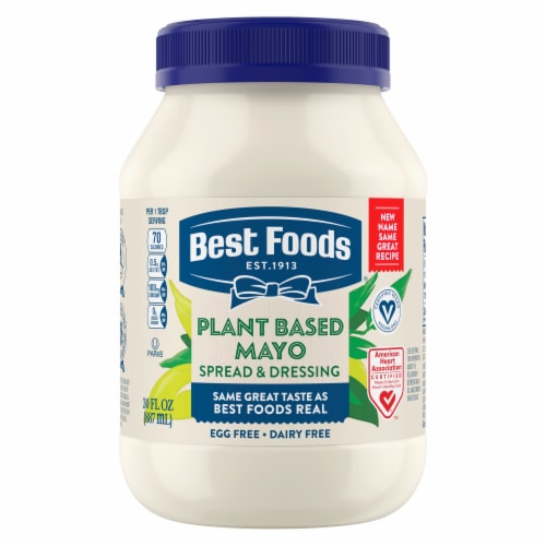 Best Foods Plant Based Mayo Perspective: back