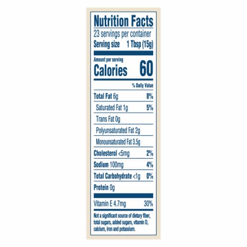 Hellmann's Avocado Oil Mayo Perspective: back