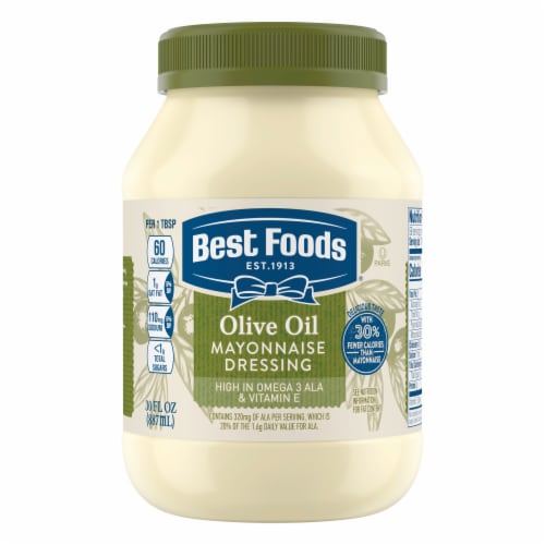 Best Foods with Olive Oil Mayonnaise Dressing Perspective: back