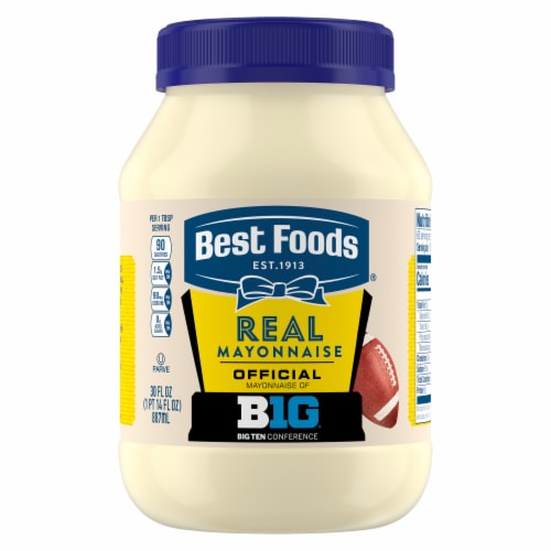 Best Foods Mayo Jar Real Mayonnaise Perspective: back