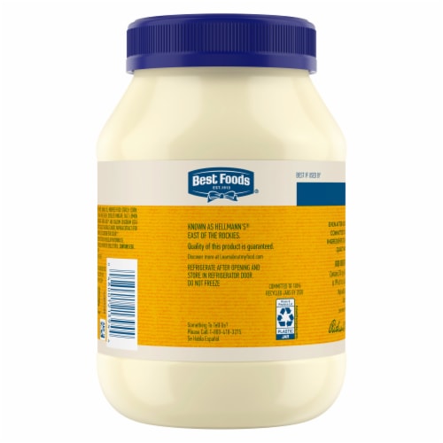 Best Foods® Cholesterol Free Canola Mayonnaise Perspective: back
