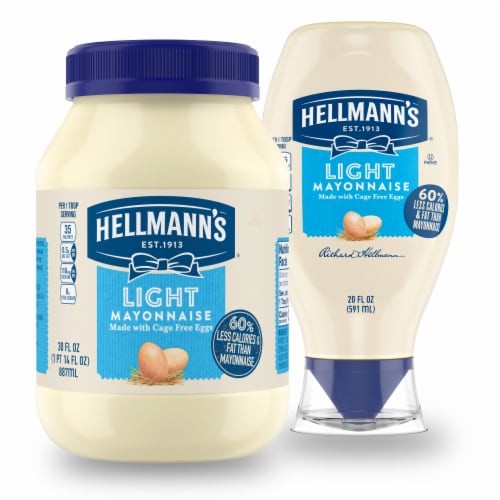 Mayonnaise from Hellmann's in Squeeze Bottles and Jars