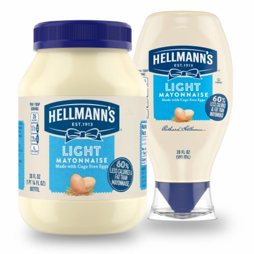 HELLMANNS Light Mayo Squeeze Bottle Perspective: back