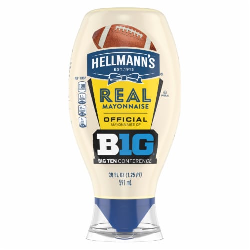 Hellmann's Real Mayo Squeeze Bottle Real Mayonnaise Perspective: back
