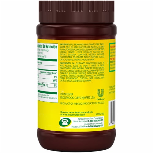 Knorr® Beef Flavor Bouillon Perspective: back