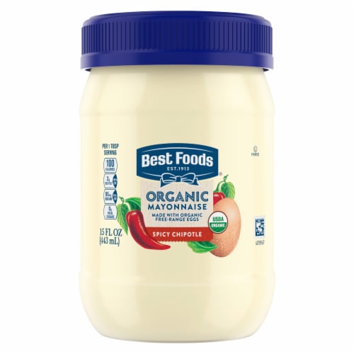 Best Foods Spicy Chipotle Organic Mayonnaise Perspective: back