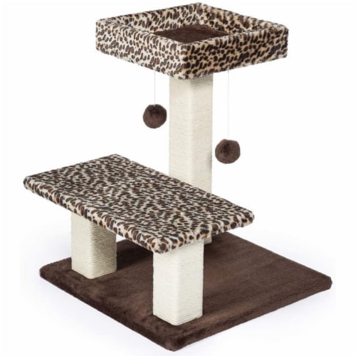 Prevue Leopard Print Cat Terrace Perspective: back