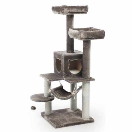 Prevue Pet Products Kitty Power Paws Party Tower Furniture Perspective: back