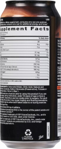 GNC Gummy Worm Energy Drink Can Perspective: back