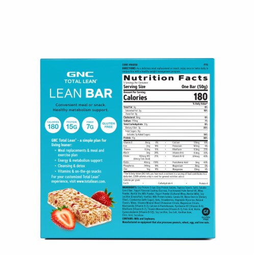 GNC Live Well Lean Bars - Strawberry Perspective: back
