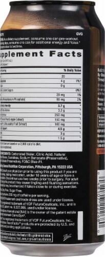 GNC Jolly Rancher Blue Raspberry Energy Drink Can Perspective: back