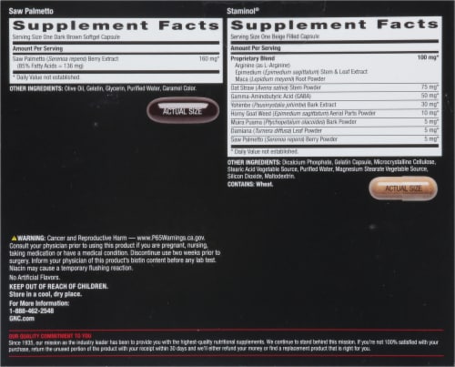 GNC Mega Men® Essentials 50 Plus Vitapak Program Multivitamins Perspective: back