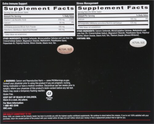 GNC Mega Men Essentials Health & Vitality Vitapak Program Multivitamins Perspective: back