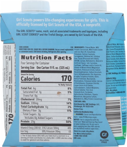 GNC Total Lean® Girl Scout Thin Mints Lean Shake Perspective: back