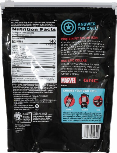 GNC Pro Performance Birthday Cake Gluten Free Protein Perspective: back