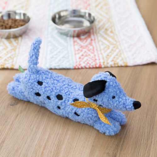 Manhattan Pet Toy Leapin' Louie Sherpa-Style Soft Squeaker Dog Exercise Toy Perspective: back