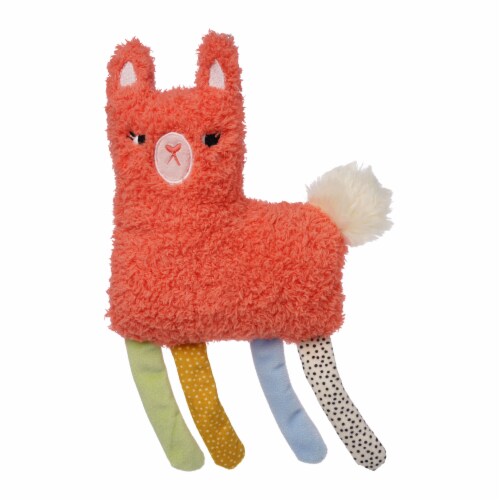 Manhattan Pet Toy Squinkles Suzie the Llama Sherpa-Style Soft Squeaker Dog Toy Perspective: back