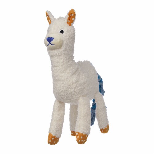 Manhattan Pet Toy Shakers Salt Under Stuffed Llama Squeaker Dog Exercise Toy Perspective: back