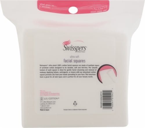 Swisspers Premium Ultra Soft Facial Squares Perspective: back