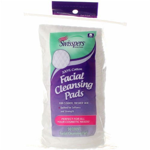 Swisspers® Cotton Facial Cleansing Pads Perspective: back